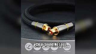 Crystal Clear Audio Toslink Cable SPDIF Fiber