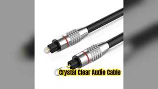Gold Toslink Cable Crystal Clear Audio