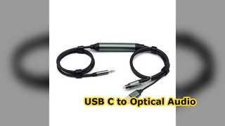 Optical Audio Cable USB C to Toslink 3.5mm