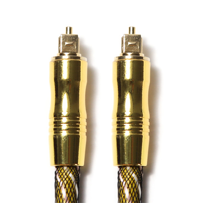 Buy TOSLINK Optical Audio Cable OD 7.0 Nylon Braided Net 4K Gold Plated Ports HiFi Sound  For Subwoofer Amplifier Audiophile online manufacture