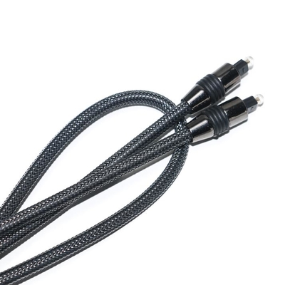 Buy Factory Outlet Brand New Toslink Audio Digital Cable Nylon Braided OD4.0 Metal Shell Gold Plated Connector online manufacture