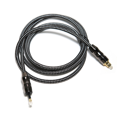Buy Digital Braided TOSLINK Optical Audio Cable Plated 4K Metal Connecotr For Theatre Soundbar online manufacture