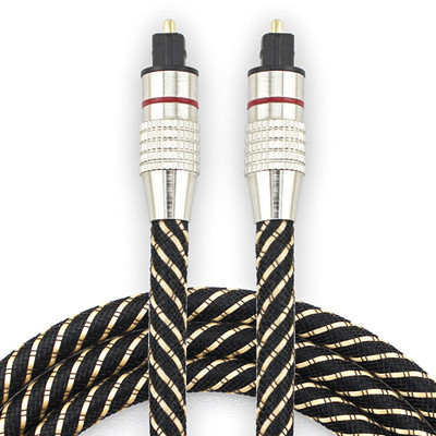 Buy Toslink Optic Digital Cable Nylon Braided Metal Shell Red Ring Connector HiFi SPDIF 1M - 10M For SoundBar online manufacture
