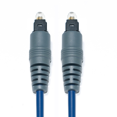 Buy Toslink Audio Optical Fiber Cable Blue Spdif Plastic Square Soket 1.0mm PMMA 1M 2M For TV cD Player online manufacture