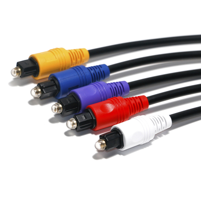 Buy RCA Cable Optic Digital Audio Cable 5 Color Plastic Connector 1.5m - 5m For DVD CD Player online manufacture