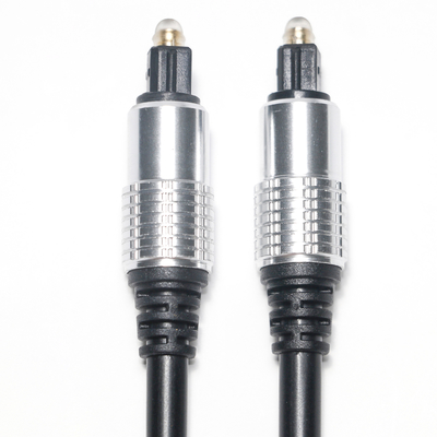 Buy Toslink Audio Cable Black PVC OD5.0 Aluminum Shell Plated Gold Ports HiFi Sound Factory Outlet For Amplifier Soundbar online manufacture