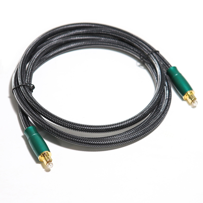 Buy Factory Outlet Digital Optical Audio Cable Olive Green Metal Shell With Woven Net 0.8M 1.2M online manufacture
