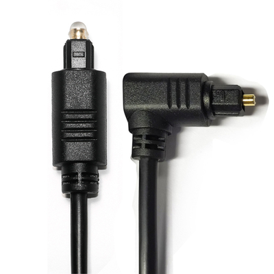 Buy facotry outlet Toslink Digital Audio Cable Black OD4.0 Square Interface 90° 0.5M for mini Player soundbar online manufacture