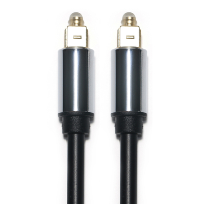 Buy Toslink Digital Optical Audio Cable OD5.0 Plated Alumium Alloy Shell Square Interface Cable for subwoofer 1.2M online manufacture