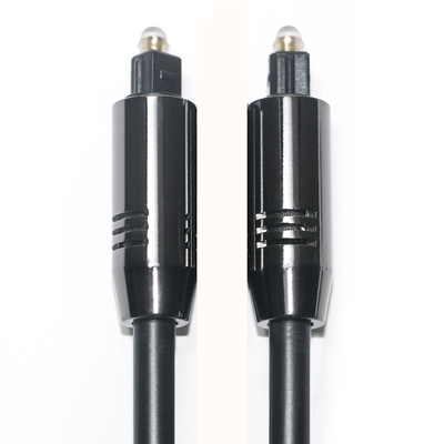 Buy Toslink Optical Audio Cable OD5.0 Black Aluminum Alloy Optical PVC plated gold Ports Cost Performance For Home Soundbar online manufacture