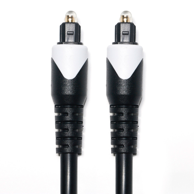 Buy White&Toslink Digital Cable OD4.0 Optic Fiber Cable Plated LSZH PVC Shelter Round Plug For Home Plaer CD Soundbar online manufacture