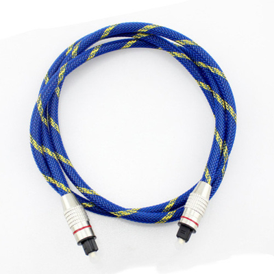 Buy Optical Digital Audio Cable  Male to Male Gold Plated Knited Blue Rope 5.1 for Home Theater Soundbar online manufacture