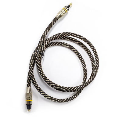 Buy Yellow Nylon Braided OD4.0 ​Toslink Optical Digital Audio Cable HiFi Sound Coaxiel Audio Cable For Soundbar online manufacture