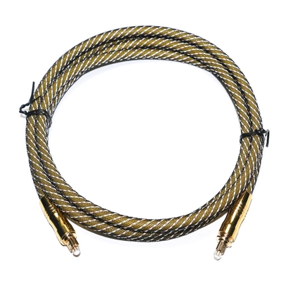 TOSLINK Optical Audio Cable OD 7.0 Nylon Braided Net 4K Gold Plated Ports HiFi Sound  For Subwoofer Amplifier Audiophile
