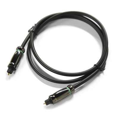 Corrosion Resistant TOSLINK Optical Audio Cable OD6.0mm Black Cable For DVDs Blu-Rays
