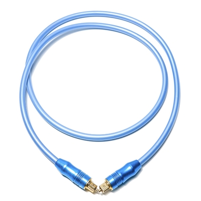 Toslink Digital Optical Audio Cable OD5.0 Blue Plated Aluminum Shell For Amplifier Soundbar 1.5M 3M 5M