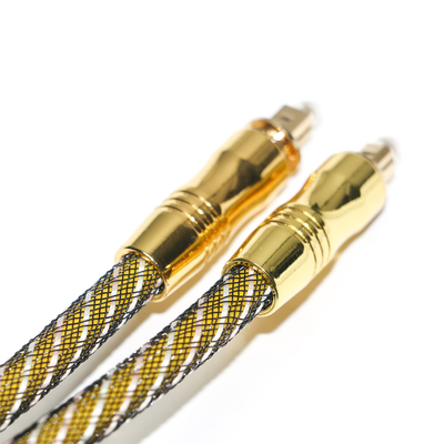 TOSLINK OD7.0 Woven Rope Plated Gold ports Digital Cable High Resolution For Audiophile Amplifier TV 1.8M 3M 5M
