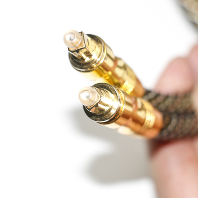 TOSLINK OD7.0 Woven Rope Plated Gold ports Digital Cable High Resolution For Audiophile Amplifier TV 1.8M 3M 5M