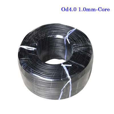 FTTH Fiber Drop Cable Lame Retardant Polyolefin Insulated ASU OD4.0 1.0SDI High Defination For Signal Transmassion