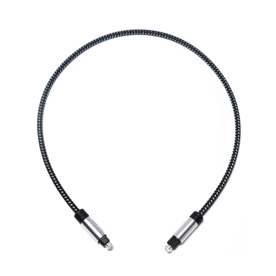 Toslink Optical Audio Digital Cable SPDIF Cable Knited Rope Plated Shell Port For Home Theatre CD Player Soundbar