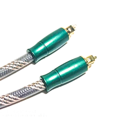Toslink Optical Digital Cable Knited Rope Plated Gold 4K Connecotr High Sound Quality HiFi 1.2M 2M For Amplifier