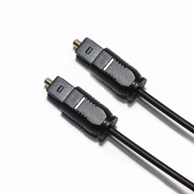 Factory Outlet Toslink Optic Audio Cable PMMA Black PVC With Dust Cap extra thin for Soundbar