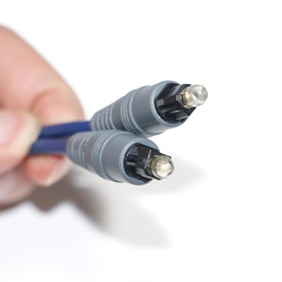 Toslink Audio Optical Fiber Cable Blue Spdif Plastic Square Soket 1.0mm PMMA 1M 2M For TV cD Player