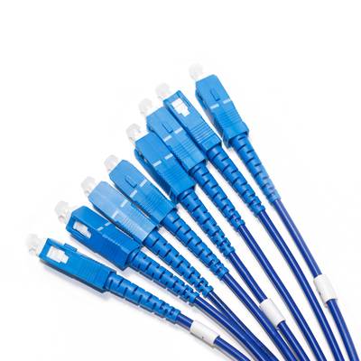 1310/1550nm Blue SC/SC 4-4 Four-Mode Single-Core Optic Patch Cord OM3 For Surveilance Camera 3M 5M 8M 15M