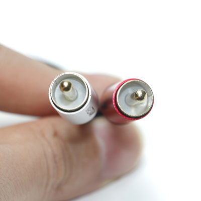 Digital Audio Cable 3.5MM 2/1 Black PVC White Red Plated Aluminum Alloy Golden Connector For Car Audio