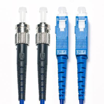 SC FC Dual Mode Fiber Optic Patch Cord OM3 Blue Wire 2/2 2.0/3.0mm For Surveillance Camera Use  3M 5M 8M 10M