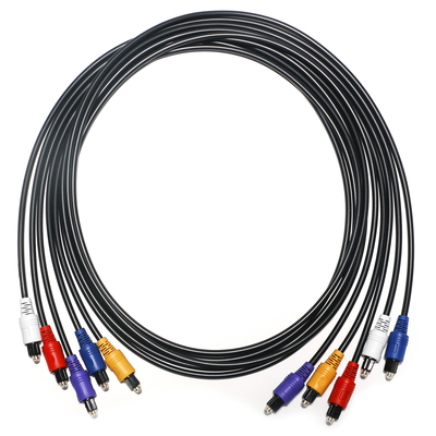 RCA Cable Optic Digital Audio Cable 5 Color Plastic Connector 1.5m - 5m For DVD CD Player