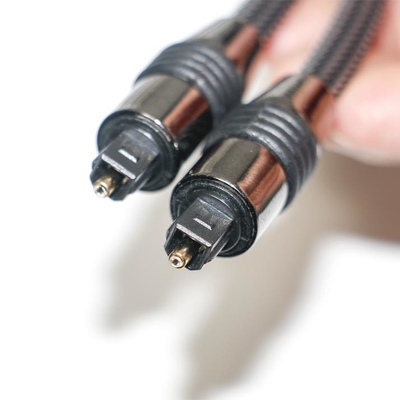 Toslink Black Nylon Braided Metal Shell OD6.0 For Output Digital Speaker TV Cable 1.2M
