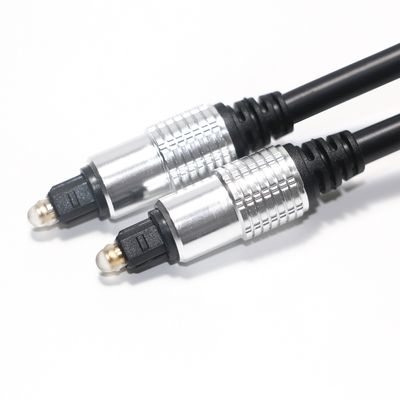 Toslink Audio Cable Black PVC OD5.0 Aluminum Shell Plated Gold Ports HiFi Sound Factory Outlet For Amplifier Soundbar