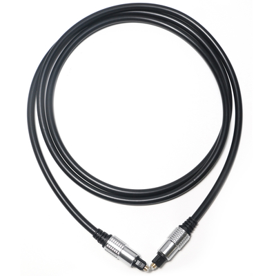 Toslink Audio Cable Black PVC OD5.0 Aluminum Shell Plated Gold Ports HiFi Sound Factory Outlet For Amplifier Soundbar