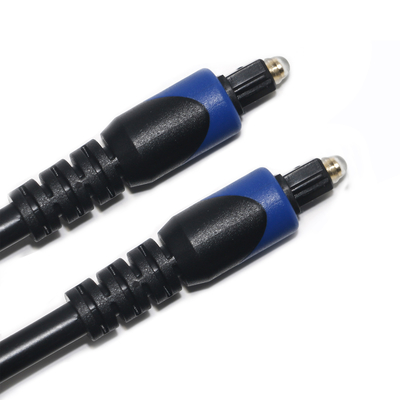Blue&​Toslink Digital Cable OD4.0 Optic Fiber Cable Plated PVC Cope Round Connector For CD Player Soundbar