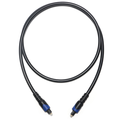 Blue&​Toslink Digital Cable OD4.0 Optic Fiber Cable Plated PVC Cope Round Connector For CD Player Soundbar