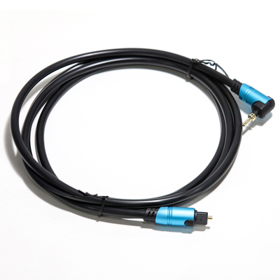 TOSLINK Blue Digital Audio Optical Fiber Aluminum Metal Shell Connected Amplifier For Subwoofer Speaker Soundbar 0.8M
