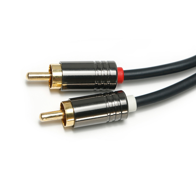 RCA Digital Audio Cable 3.5MM PVC Plated Black Aluminum Alloy ShellQuality For Soundbar 0.5M Conector For Mini Soundbar