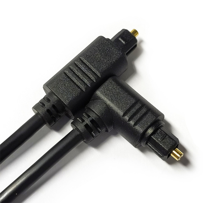 facotry outlet Toslink Digital Audio Cable Black OD4.0 Square Interface 90° 0.5M for mini Player soundbar