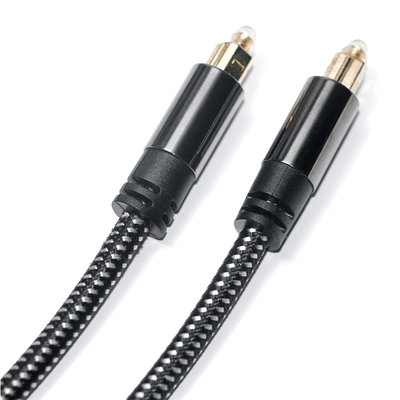 Factory Outlet Brand New Toslink Digital Optical Audio Cable SPDIF Woven Net Plated Gold Amplifier Cable For Subwoofer