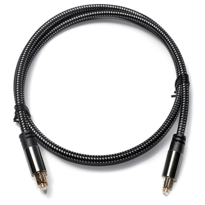 Factory Outlet Brand New Toslink Digital Optical Audio Cable SPDIF Woven Net Plated Gold Amplifier Cable For Subwoofer