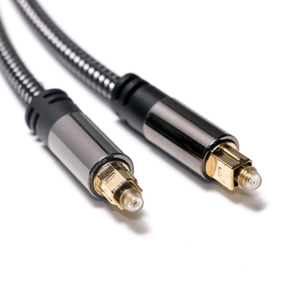 Factory Outlet Brand New Toslink Digital Optical Audio Cable SPDIF Woven Net Plated Gold Amplifier Cable For Subwoofer