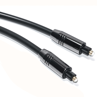 Toslink Optical Audio Cable OD5.0 Black Aluminum Alloy Optical PVC plated gold Ports Cost Performance For Home Soundbar