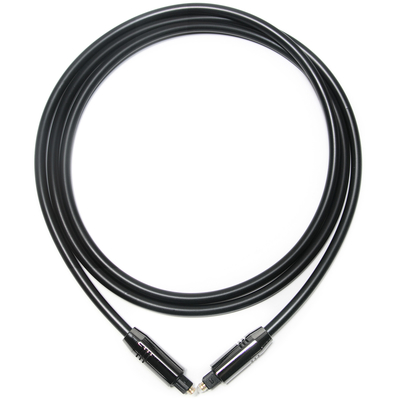 Toslink Optical Audio Cable OD5.0 Black Aluminum Alloy Optical PVC plated gold Ports Cost Performance For Home Soundbar