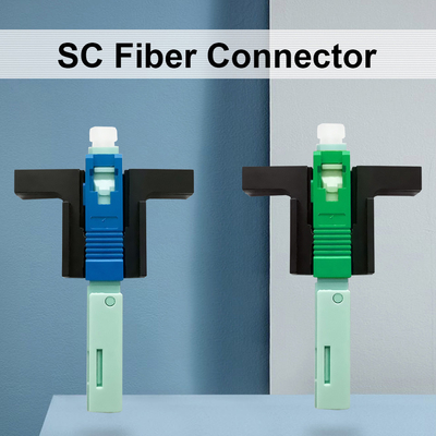 Reusable Manual Connector For APC/UPC Polished SC Standard FTTH Networks