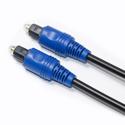 Factory Price Brand New Toslink Digital Optical Fiber Cable PVC Rope Plated Blue Shell HiFi Sound For Home Theatre