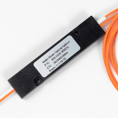 Fiber Optic Splitter Coupling Ratio LC/UPC 1x2 FBT Coupler 1*2 FBT Multimode 850/1310nm 50/125 MM 50/50