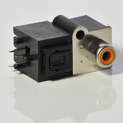 AV-GQR05B Optica Jeck 25Mbps 3-5V Digital Optical Toslink Connector Vertical Female Plug Socket