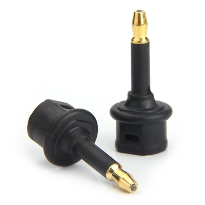 Factory Outlet Toslink Fiber Optic Audio Adapter 3.5mini Square extension Port To Fiber Optic Conversion