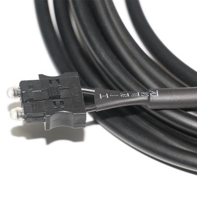 180dB/Km Servo Optical Optical Fiber Cable OD4.0 Black Cable For Equipment Test, Machine Connector Servo System